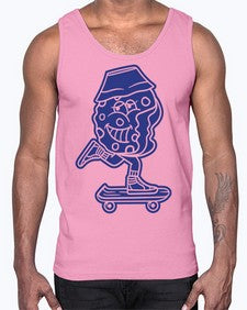 Cookies skating 75#- cartoon food- Cotton Tank