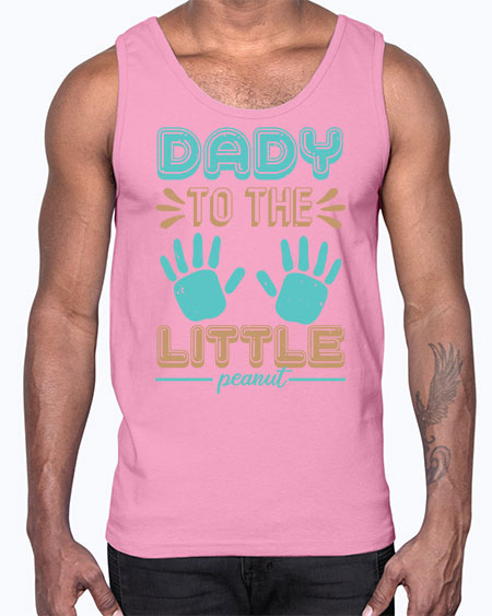 Dady to the little peanut Style 71#- baby shower- Cotton Tank