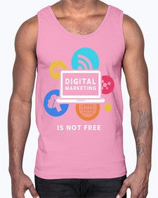 Digital Marketing is Not Free 23#- internet- Cotton Tank