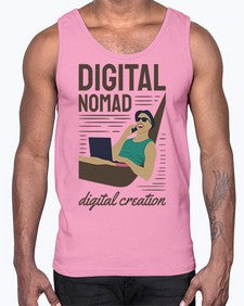 Digital Nomad Digital Creation 22#- internet- Cotton Tank