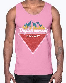 Digital Nomad is My Way 20#- internet- Cotton Tank