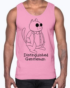 Distinguished Gentleman- cats- Cotton Tank