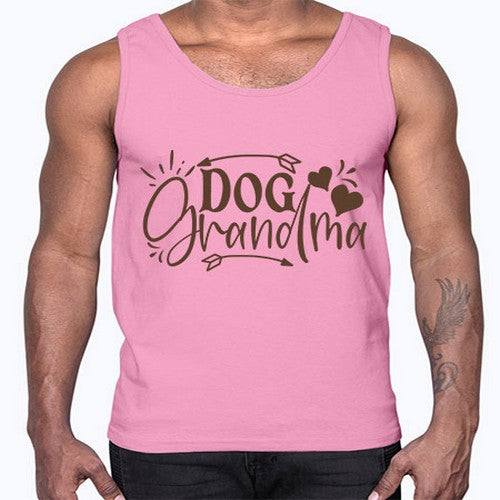 Dog Grandma Style 101#- dogs- Cotton Tank