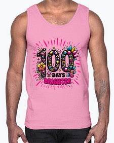 Easy one hundred Days of School 44#- one hundred days- Cotton Tank