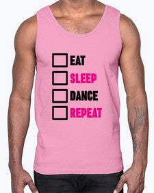 Eat sleep dance repeat 120#- ballet- Cotton Tank