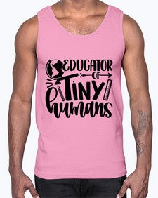 Educator Of Tiny Humans Style 744#- teacher- Cotton Tank