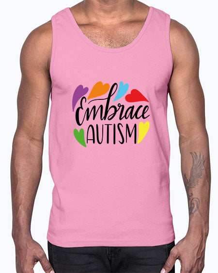 Embrace autism 485#- autism- Cotton Tank