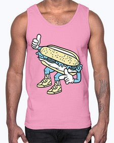 Enjoy bite me 119#- cartoon food- Cotton Tank