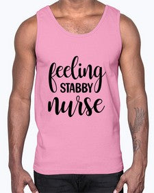 Feeling stabby nurse 779#- nurse- Cotton Tank