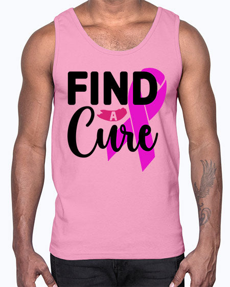 Find a Cure 26#- breast cancer- Cotton Tank