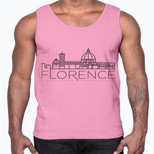 Florence Minimal Skyline 723#- cities- Cotton Tank