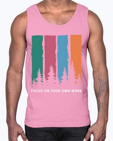 Focus on Your Own Work 14#- internet- Cotton Tank