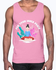 For Your Inner Peace 222#- yoga- Cotton Tank