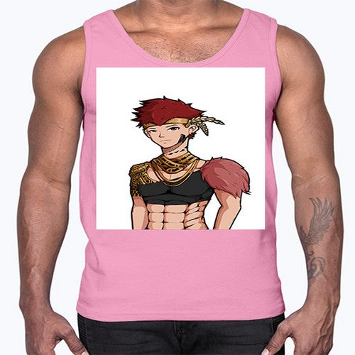 Forest tribal boy 67#- anime- Cotton Tank