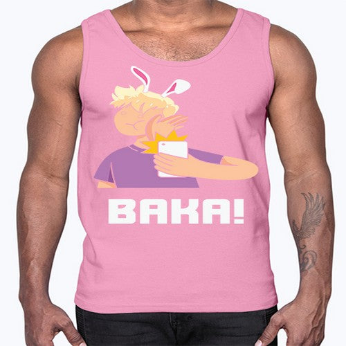 Funny Anime Baka Rabbit Slap Anime 228#- anime- Cotton Tank