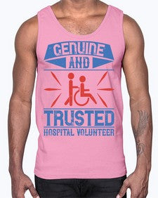Genuine and Trusted Hospital Volunteer Style 2#- volunteer- Cotton Tank