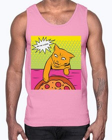 Get Me a Pizza 481#- art pop art- Cotton Tank