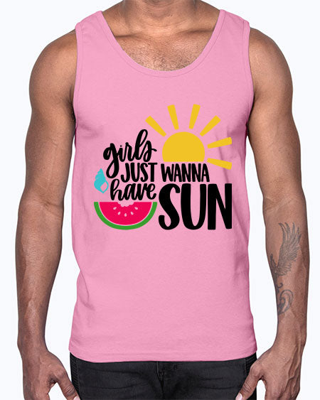 Girls Just Wanna Have Sun Style 44#- summer- Cotton Tank