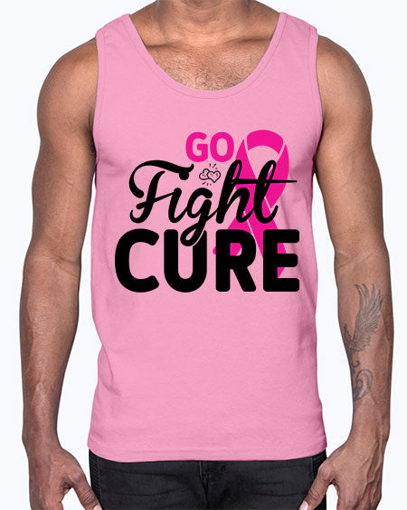 Go Fight Cure 23#- breast cancer- Cotton Tank