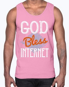 God bless internet 78#- internet- Cotton Tank