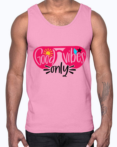 Good Vibes Only Style 42#- summer- Cotton Tank