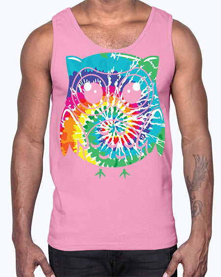 Graphic Owl Tiedye A TurtleRabbit 8#- owl- Cotton Tank
