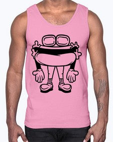 Handsome hotdog 135#- cartoon food- Cotton Tank