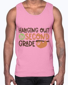Hanging Out in Second 235#- second grade- Cotton Tank