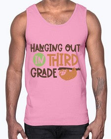 Hanging Out in Third 236#- third grade- Cotton Tank