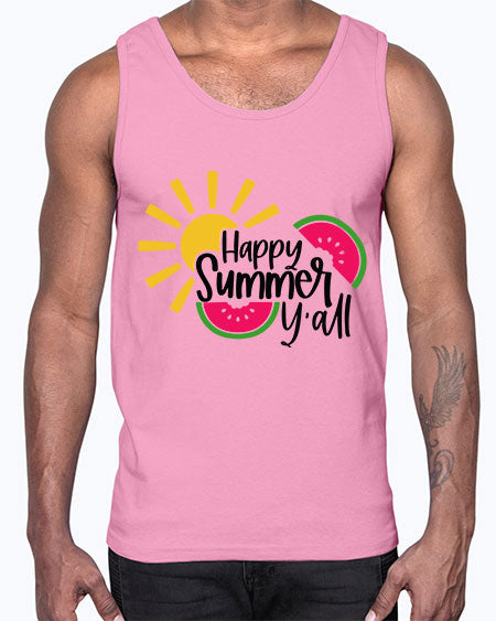 Happy Summer Yall Style 41#- summer- Cotton Tank