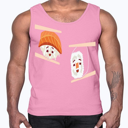 Happy Sushi Anime Kawaii Set Anime 232#- anime- Cotton Tank