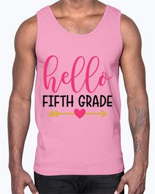 Hello Fifth Grade 268#- fifth grade- Cotton Tank