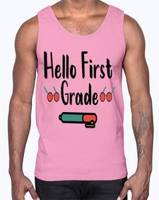 Hello First Grade 273#- first grade- Cotton Tank