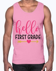 Hello First Grade 282#- first grade- Cotton Tank