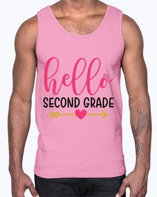 Hello Second Grade 332#- second grade- Cotton Tank