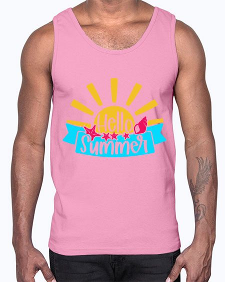 Hello Summer Style 38#- summer- Cotton Tank