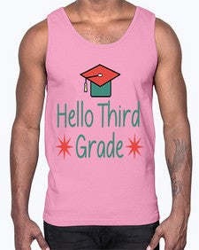 Hello Third Grade 345#- seventh grade- Cotton Tank