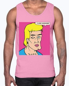 I Look Handsome 574#- art pop art- Cotton Tank