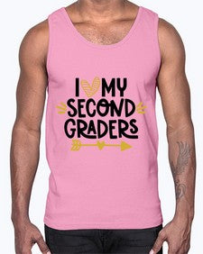 I Love My Second 367#- second grade- Cotton Tank