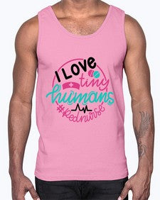 I Love Tiny Humans Red Nurse Style Style 903#- nurse- Cotton Tank