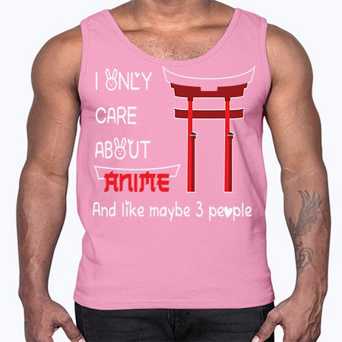 I Only Care About Anime Anime 240#- anime- Cotton Tank