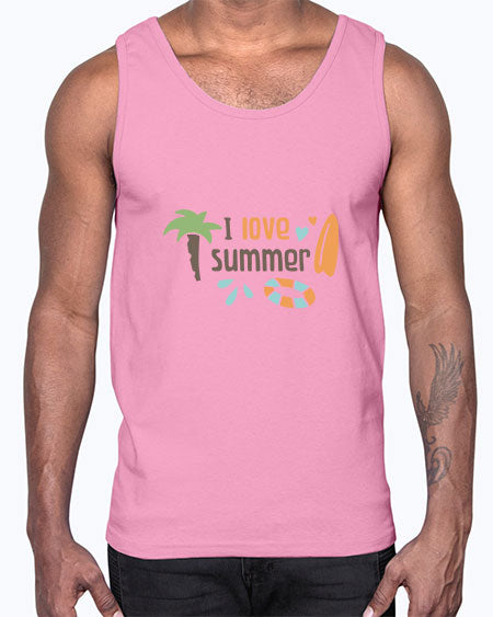 I love summer 91#- summer- Cotton Tank