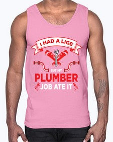 IHadaLifebutTshirt931#- plumber- Cotton Tank