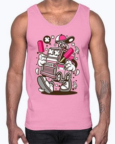 Ice Cream Truck 1173#- ice cream- Cotton Tank