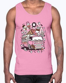 Ice Cream Van 1174#- ice cream- Cotton Tank