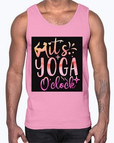 It s yoga O clock  345#- yoga- Cotton Tank