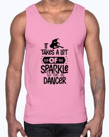 It takes a lot of sparkle to be a dancer 145#- ballet- Cotton Tank