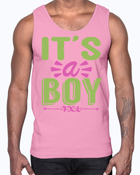 Its A Boy Style 130#- baby- Cotton Tank