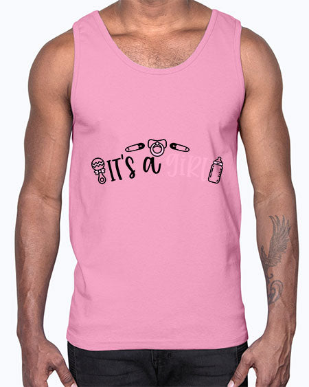 Its A Girl Style 355#- baby- Cotton Tank