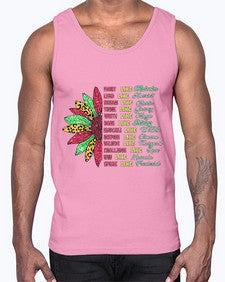 Juneteenth Sunflower Design 17#- black juneteenth- Cotton Tank